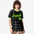 Custom Black Neon Green White Authentic Four Pointed Baseball Jersey