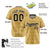 Custom Old Gold Black White Authentic Four Pointed Baseball Jersey