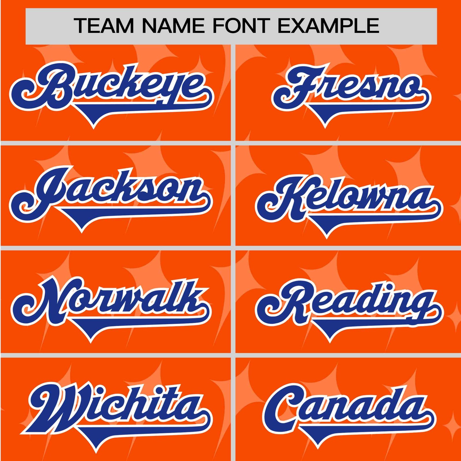 Custom Orange Royal Blue White Authentic Four Pointed Baseball Jersey