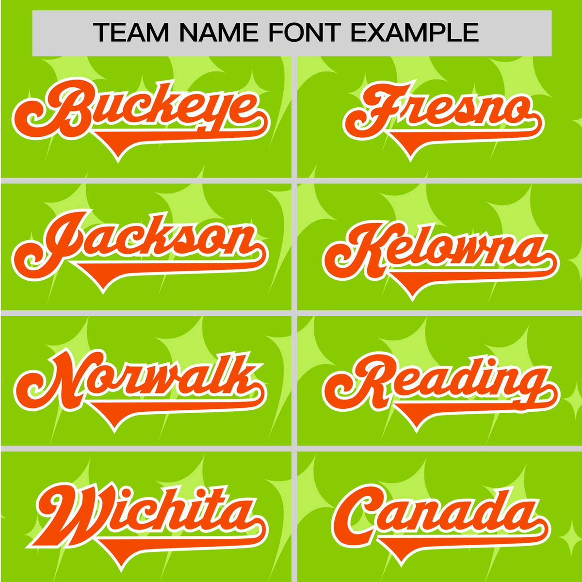 Custom Neon Green Orange White Authentic Four Pointed Baseball Jersey