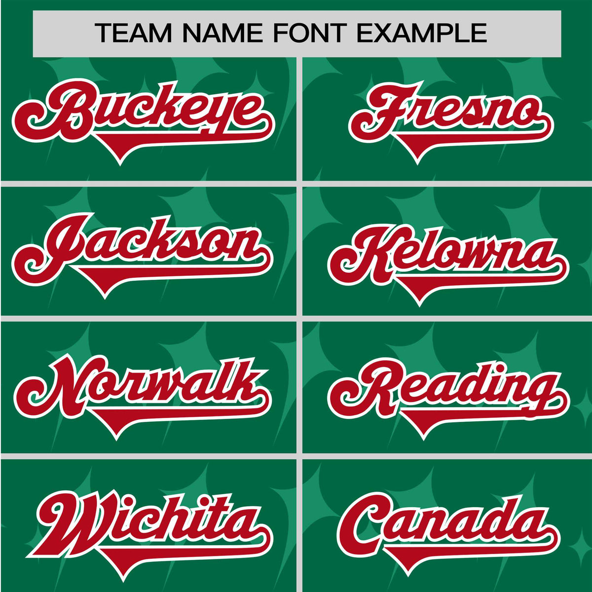 Custom Kelly Green Red White Authentic Four Pointed Baseball Jersey