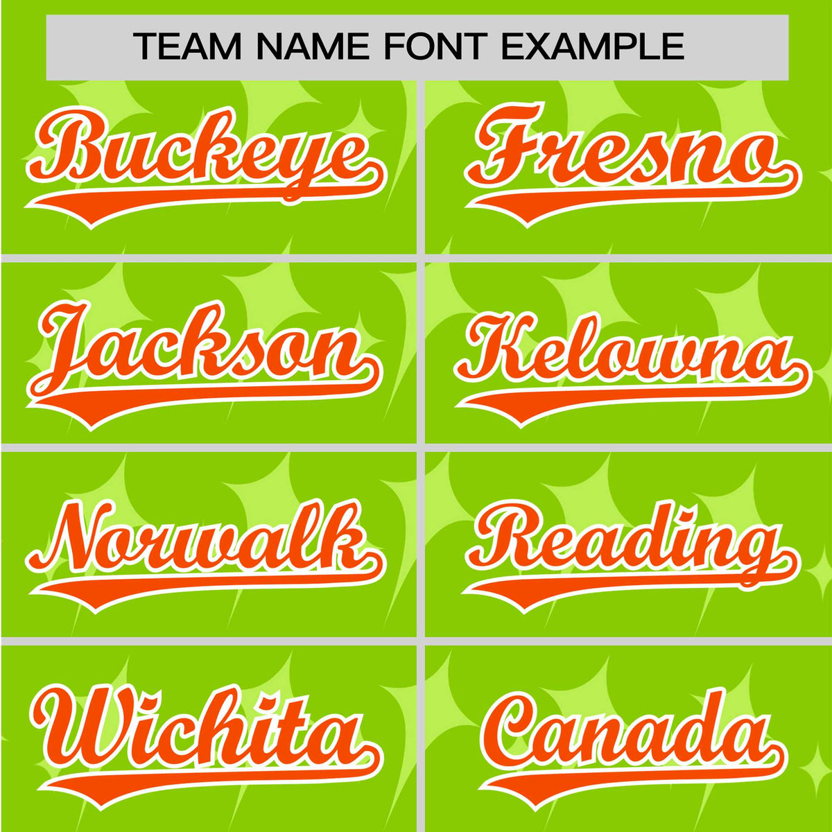 Custom Neon Green Orange White Authentic Four Pointed Baseball Jersey