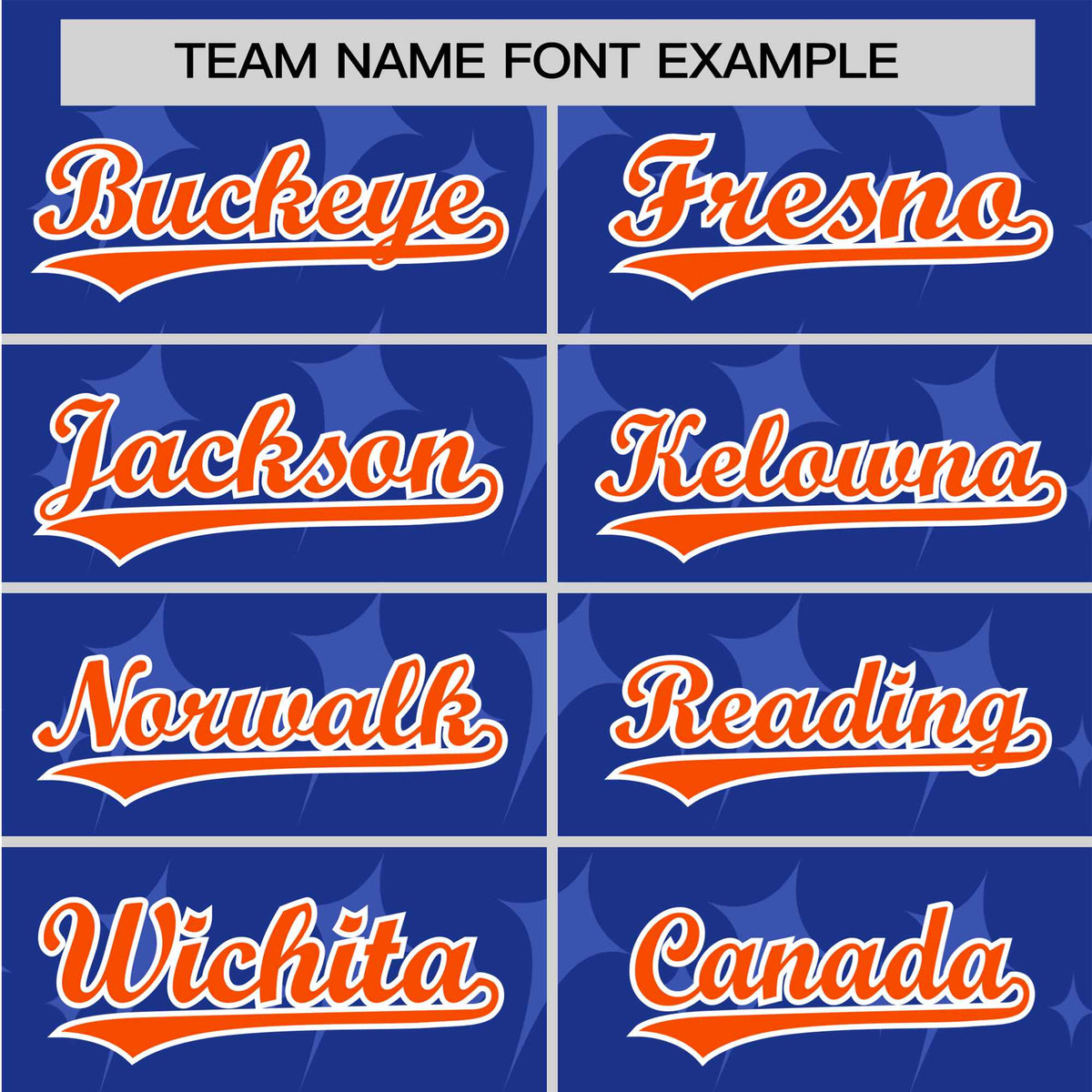 Custom Royal Blue Orange White Authentic Four Pointed Baseball Jersey