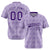 Custom Light Purple White Authentic Four Pointed Baseball Jersey