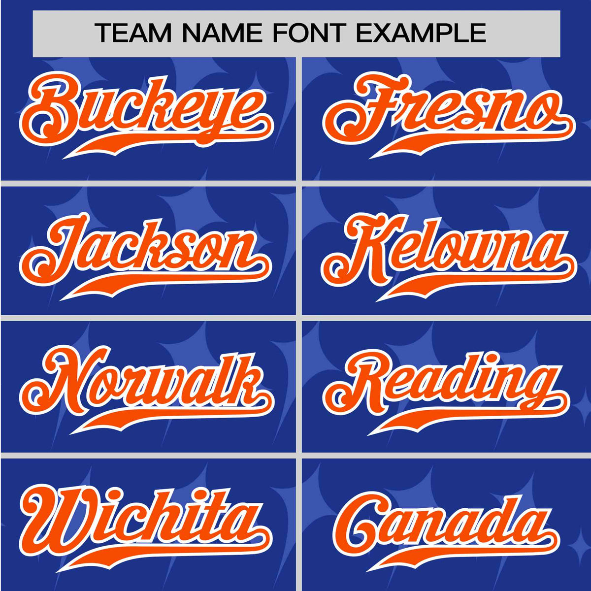 Custom Royal Blue Orange White Authentic Four Pointed Baseball Jersey