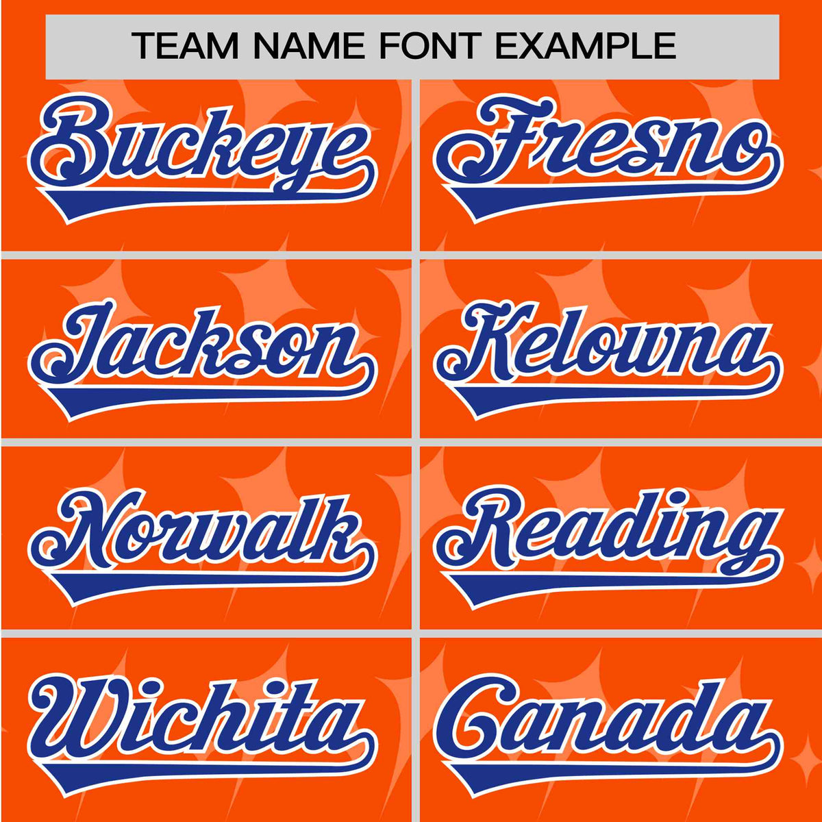 Custom Orange Royal Blue White Authentic Four Pointed Baseball Jersey