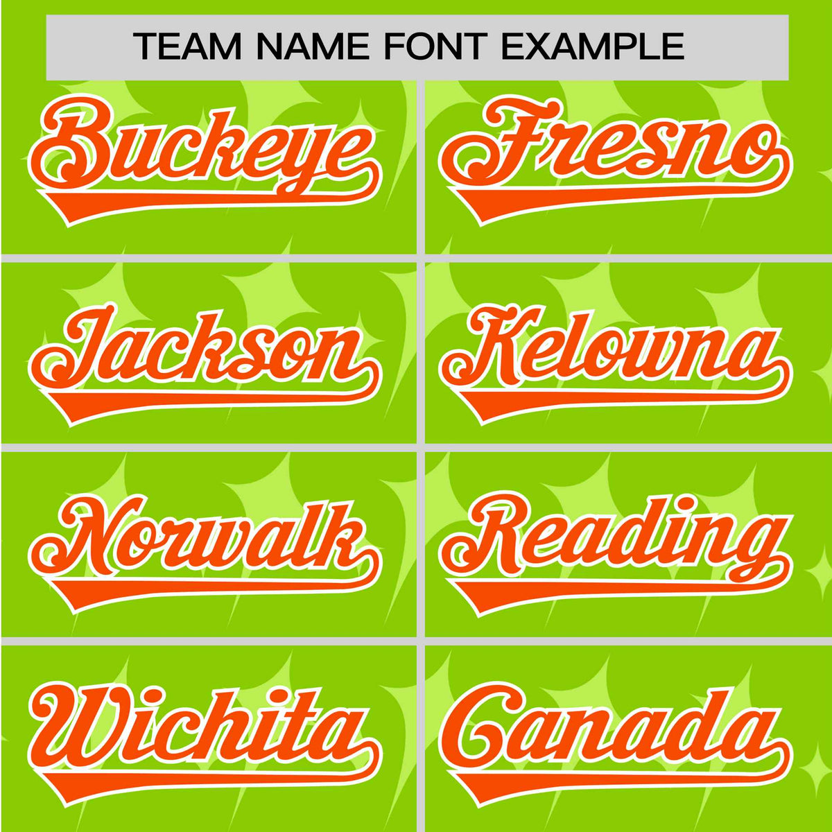 Custom Neon Green Orange White Authentic Four Pointed Baseball Jersey