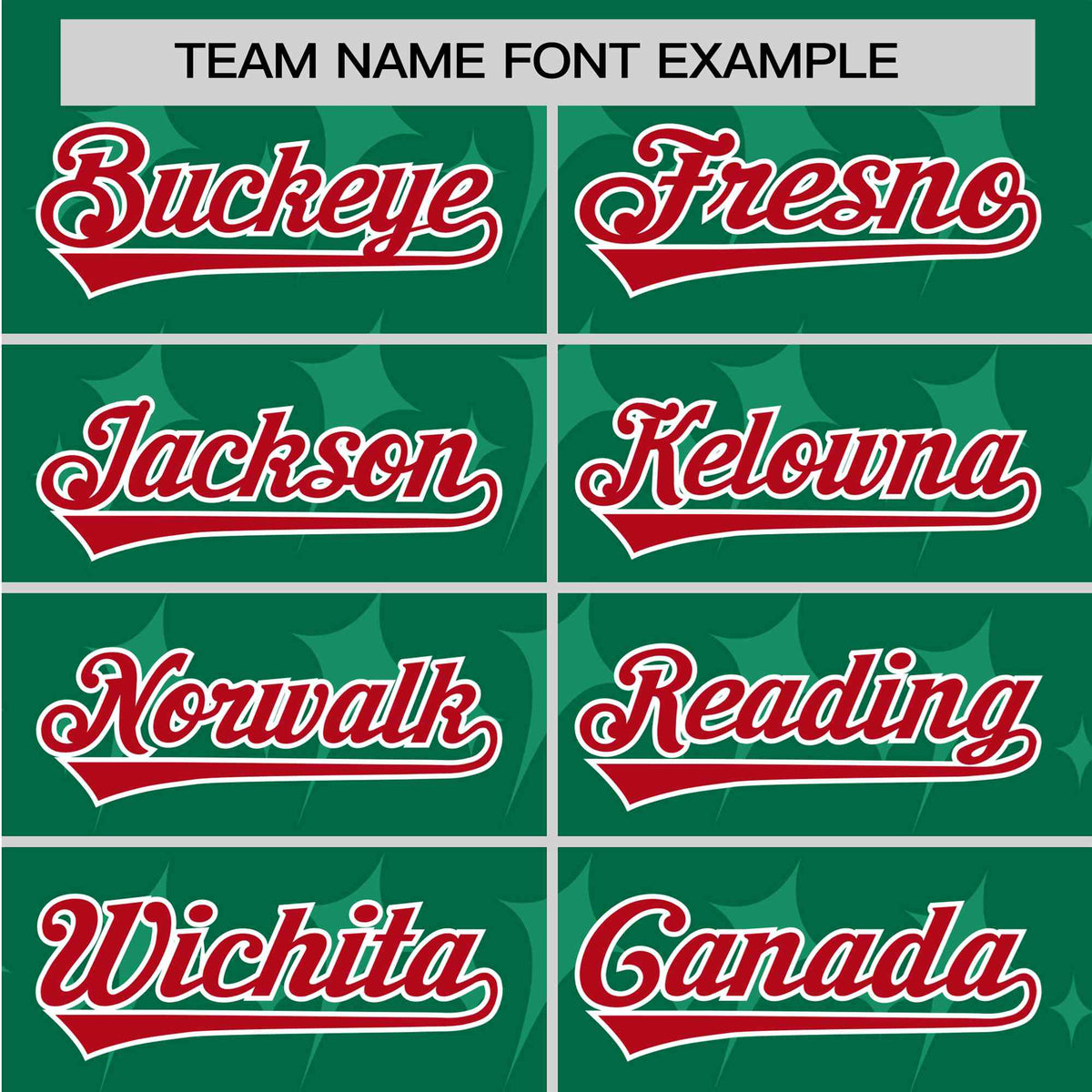 Custom Kelly Green Red White Authentic Four Pointed Baseball Jersey