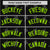 Custom Black Neon Green White Authentic Four Pointed Baseball Jersey