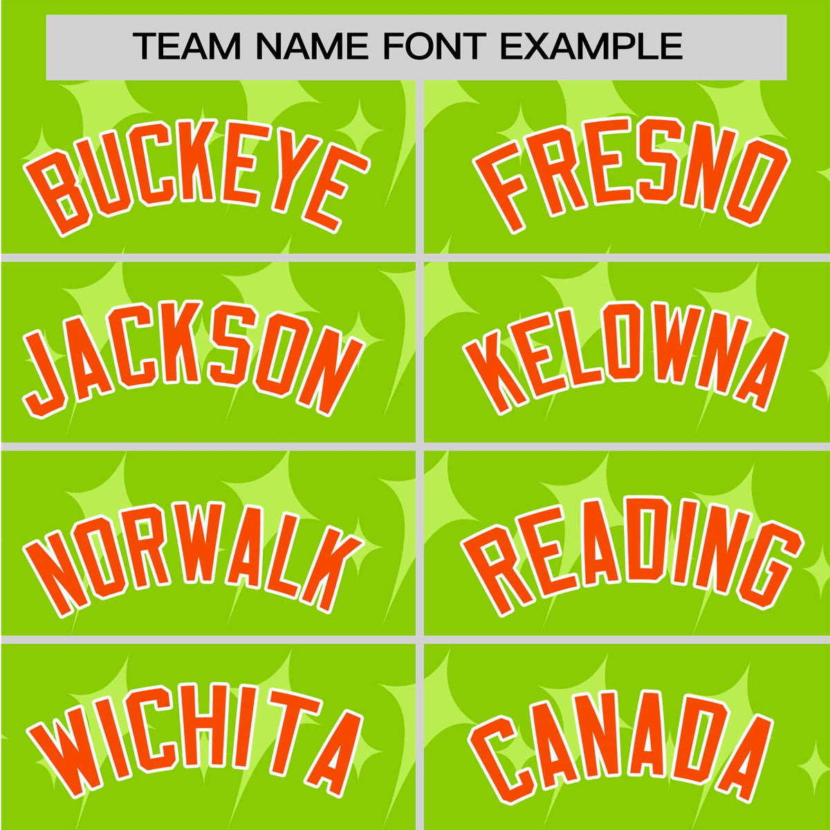 Custom Neon Green Orange White Authentic Four Pointed Baseball Jersey