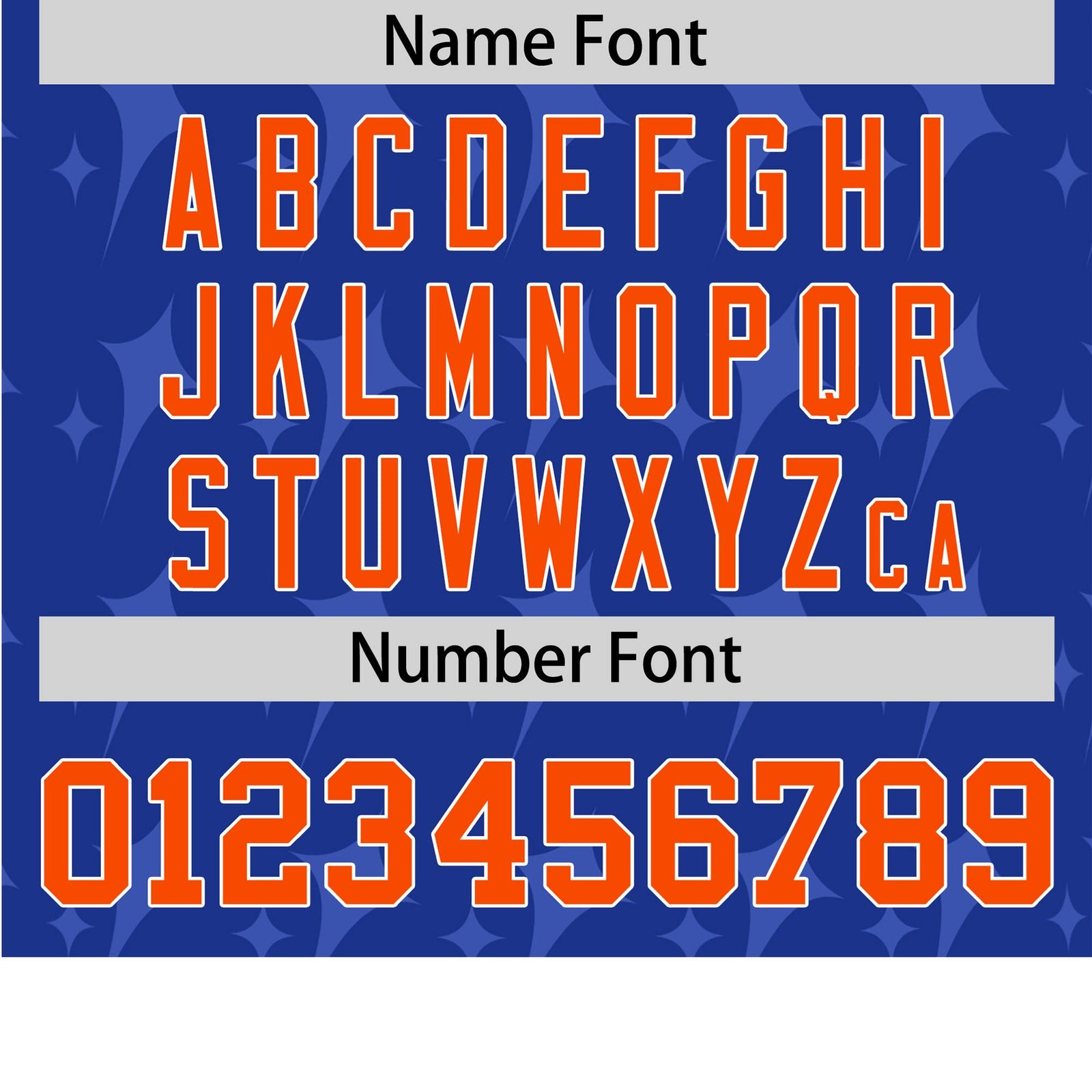 Custom Royal Blue Orange White Authentic Four Pointed Baseball Jersey