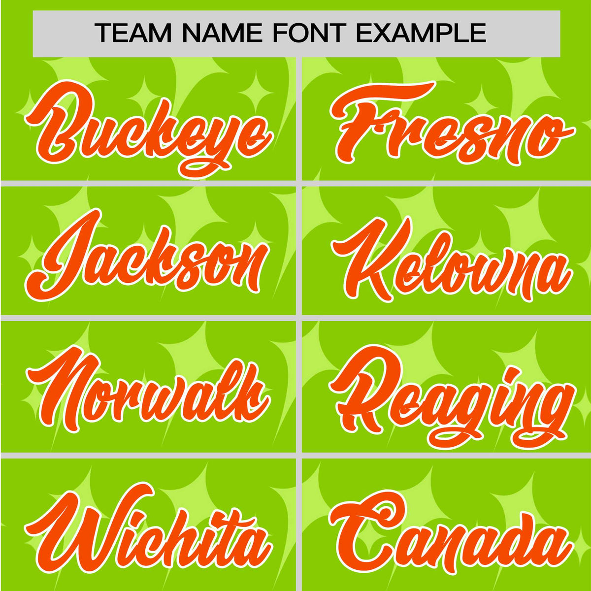 Custom Neon Green Orange White Authentic Four Pointed Baseball Jersey