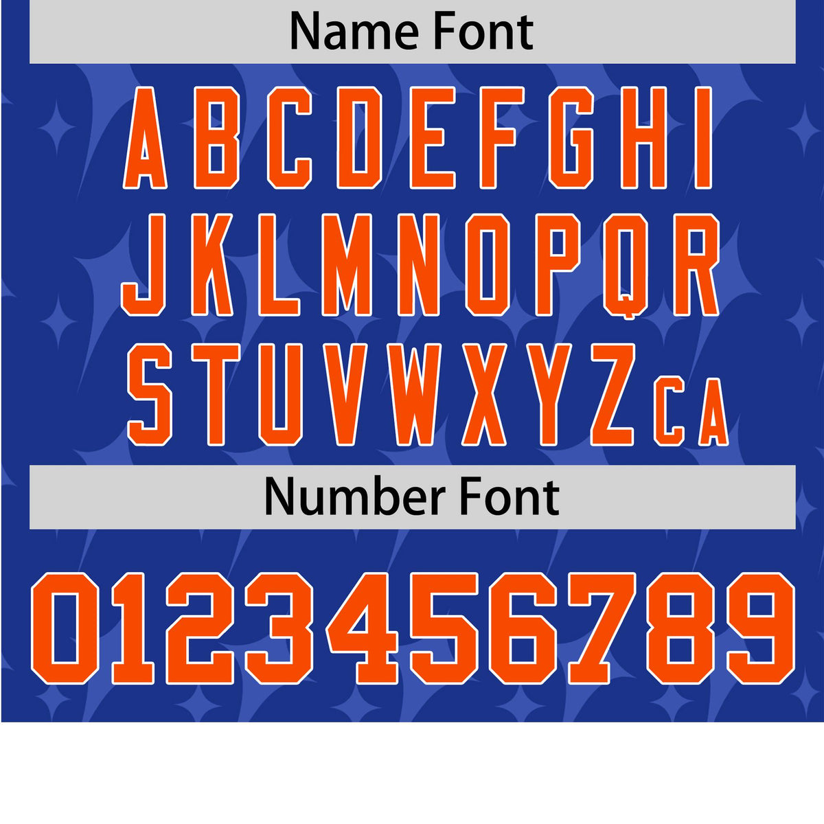 Custom Royal Blue Orange White Authentic Four Pointed Baseball Jersey