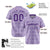 Custom Light Purple White Authentic Four Pointed Baseball Jersey