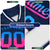 Custom Black Powder Blue-Pink Gradient Fashion Authentic Baseball Jersey