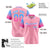 Custom Light Pink Powder Blue-Pink Gradient Fashion Authentic Baseball Jersey