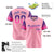 Custom Light Pink Purple-Pink Gradient Fashion Authentic Baseball Jersey