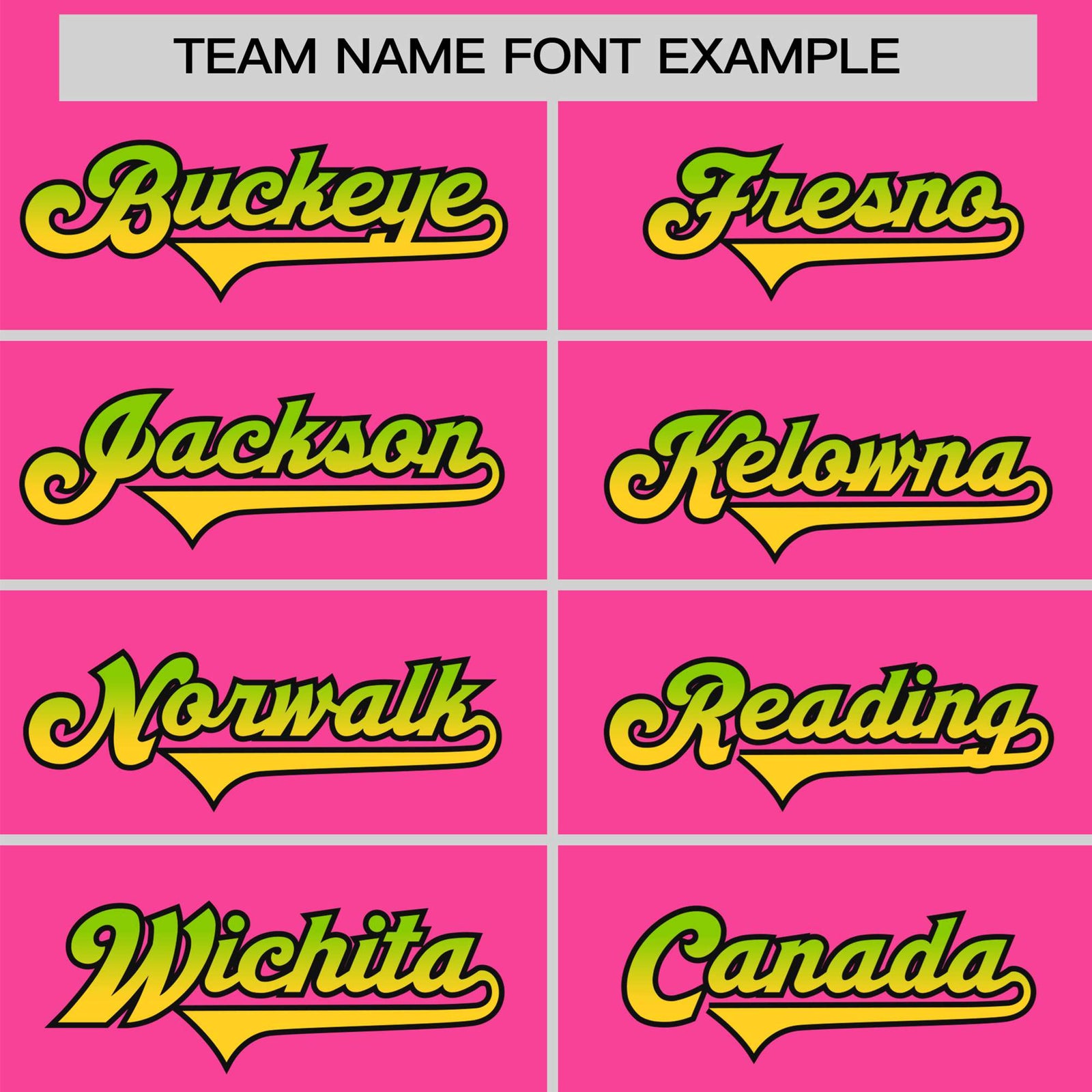 Custom Pink Neon Green-Gold Gradient Fashion Authentic Baseball Jersey