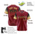 Custom Crimson Navy-Old Gold Gradient Fashion Authentic Baseball Jersey