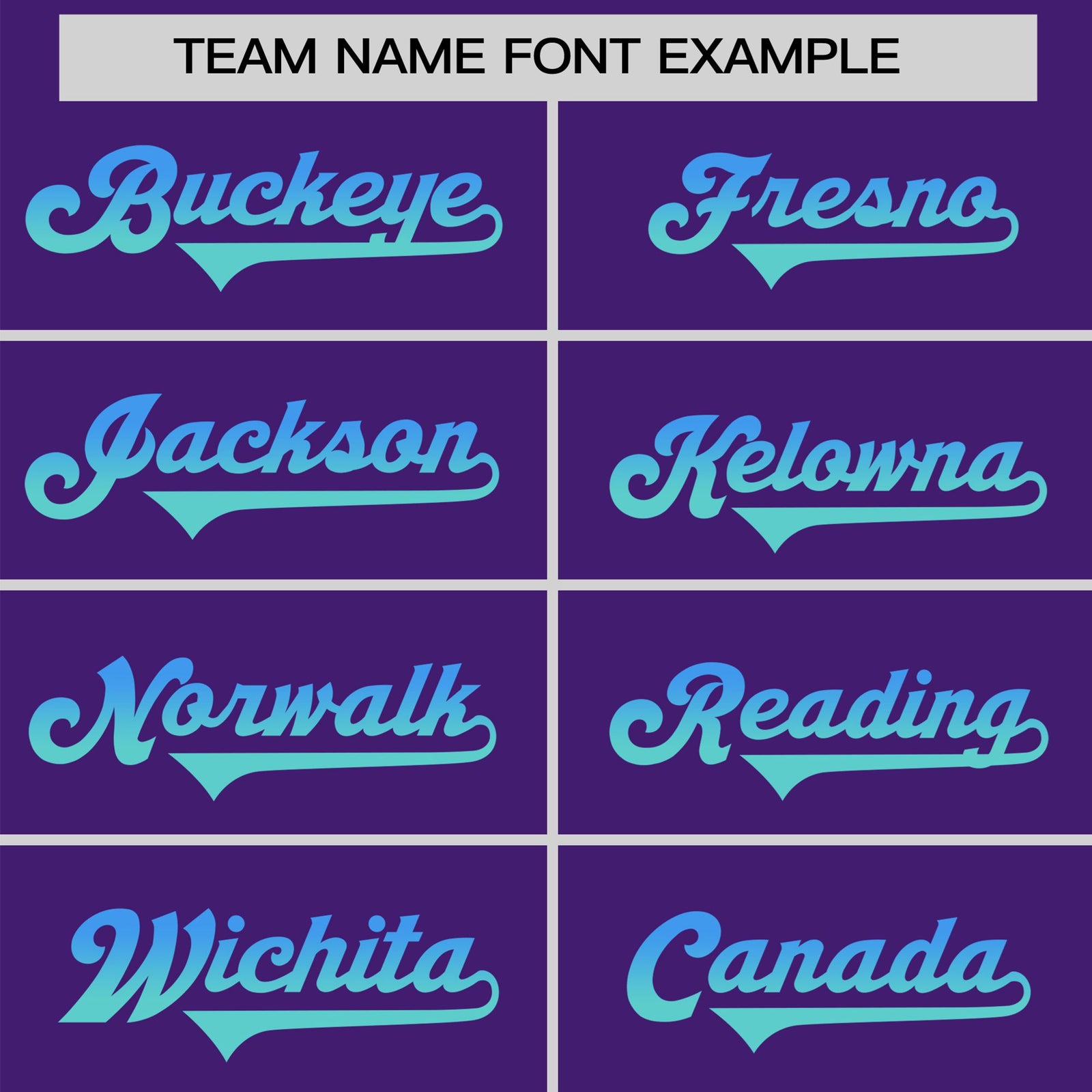 Custom Purple Powder Blue-Aqua Gradient Fashion Authentic Baseball Jersey