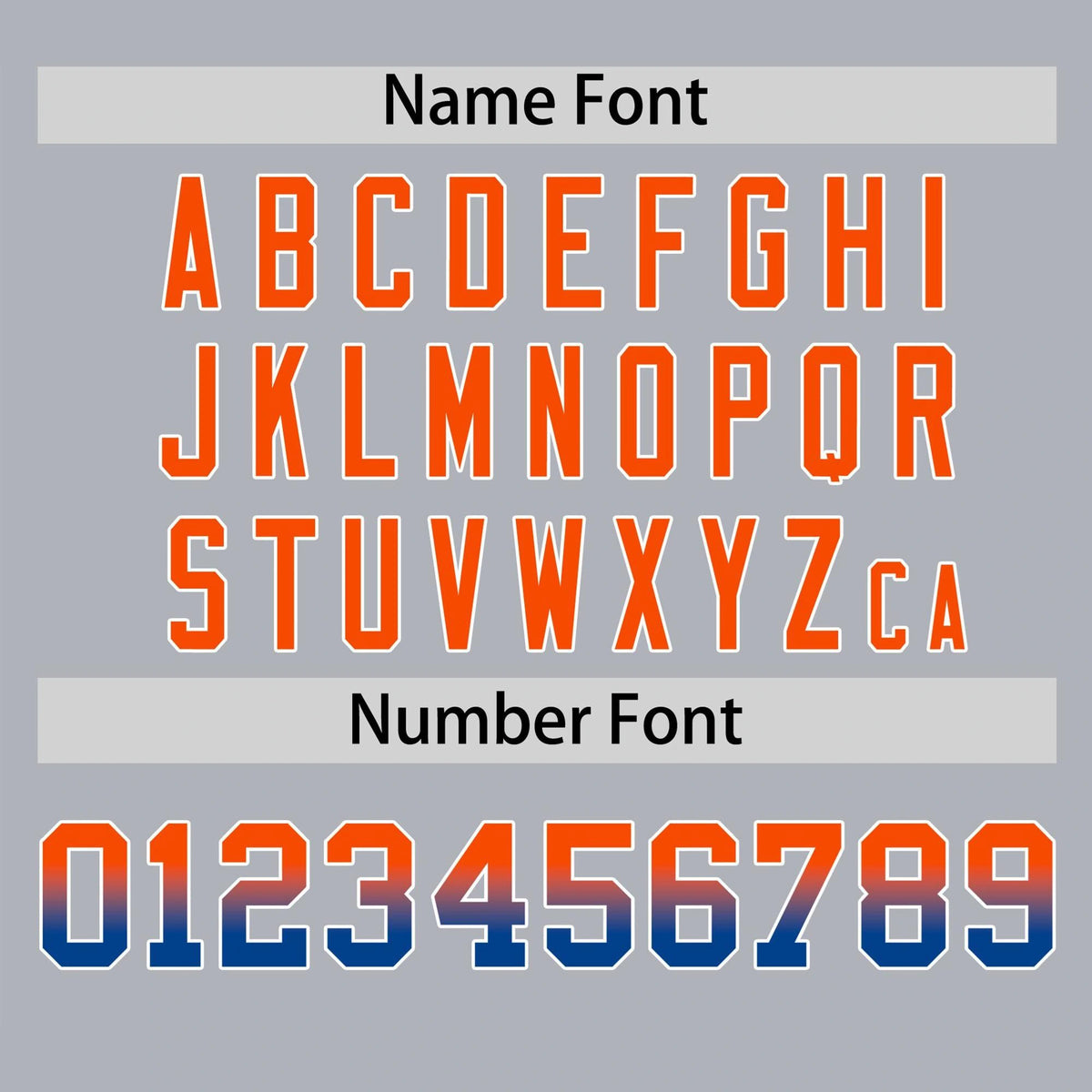 Custom Gray Orange-Royal Blue Gradient Fashion Authentic Baseball Jersey