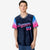 Custom Navy Powder Blue-Pink Gradient Fashion Authentic Baseball Jersey