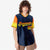 Custom Navy Orange-Gold Gradient Fashion Authentic Baseball Jersey