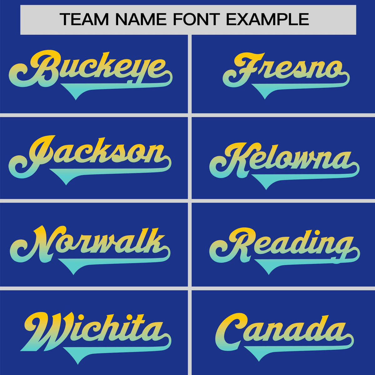 Custom Royal Blue Gold-Aqua Gradient Fashion Authentic Baseball Jersey