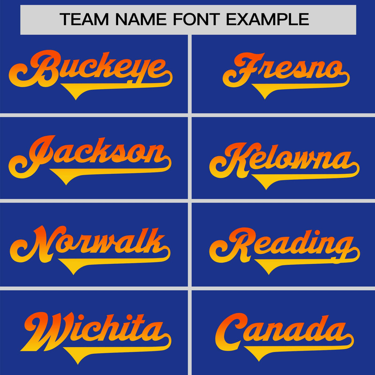 Custom Royal Blue Orange-Yellow Gradient Fashion Authentic Baseball Jersey