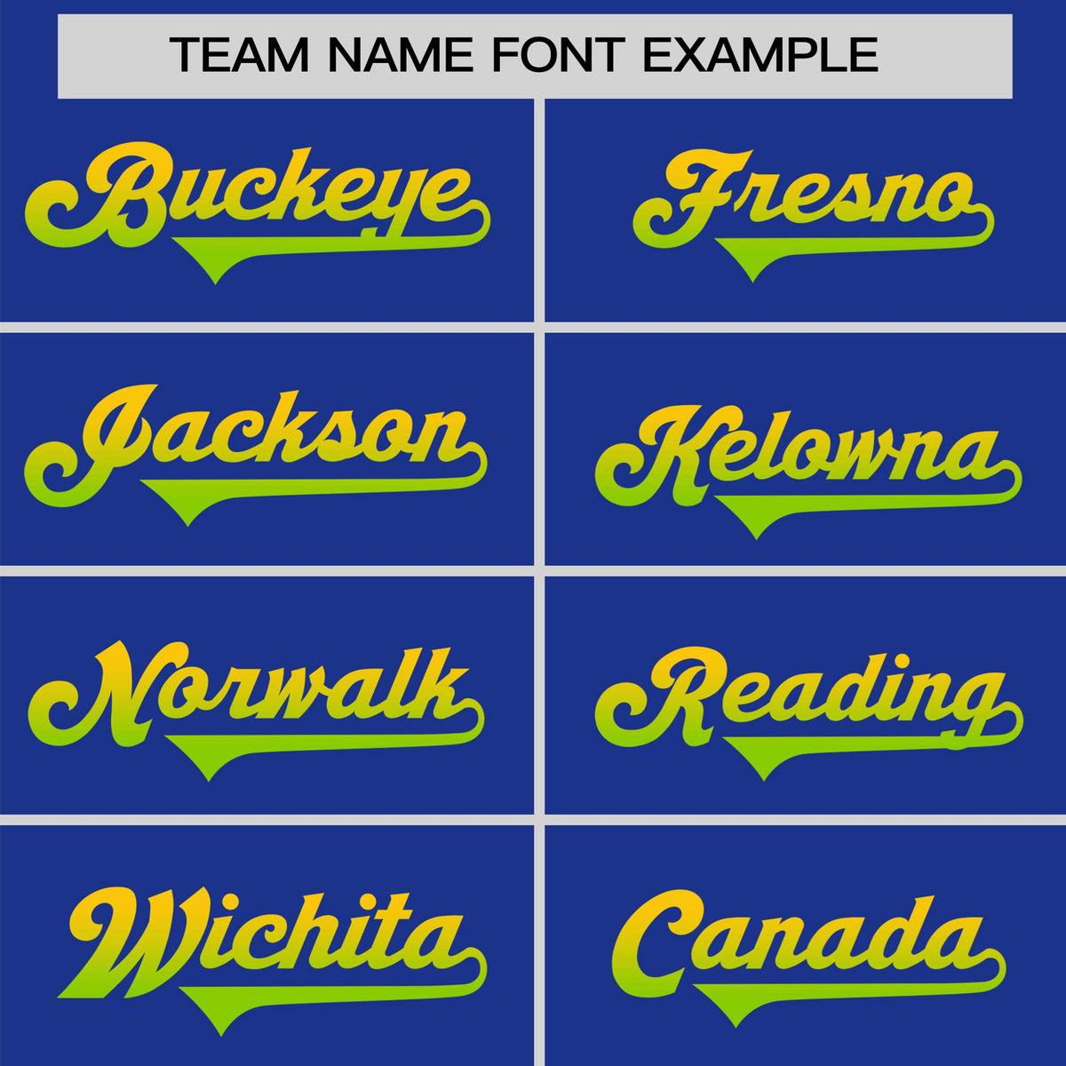 Custom Royal Blue Gold-Neon Green Gradient Fashion Authentic Baseball Jersey