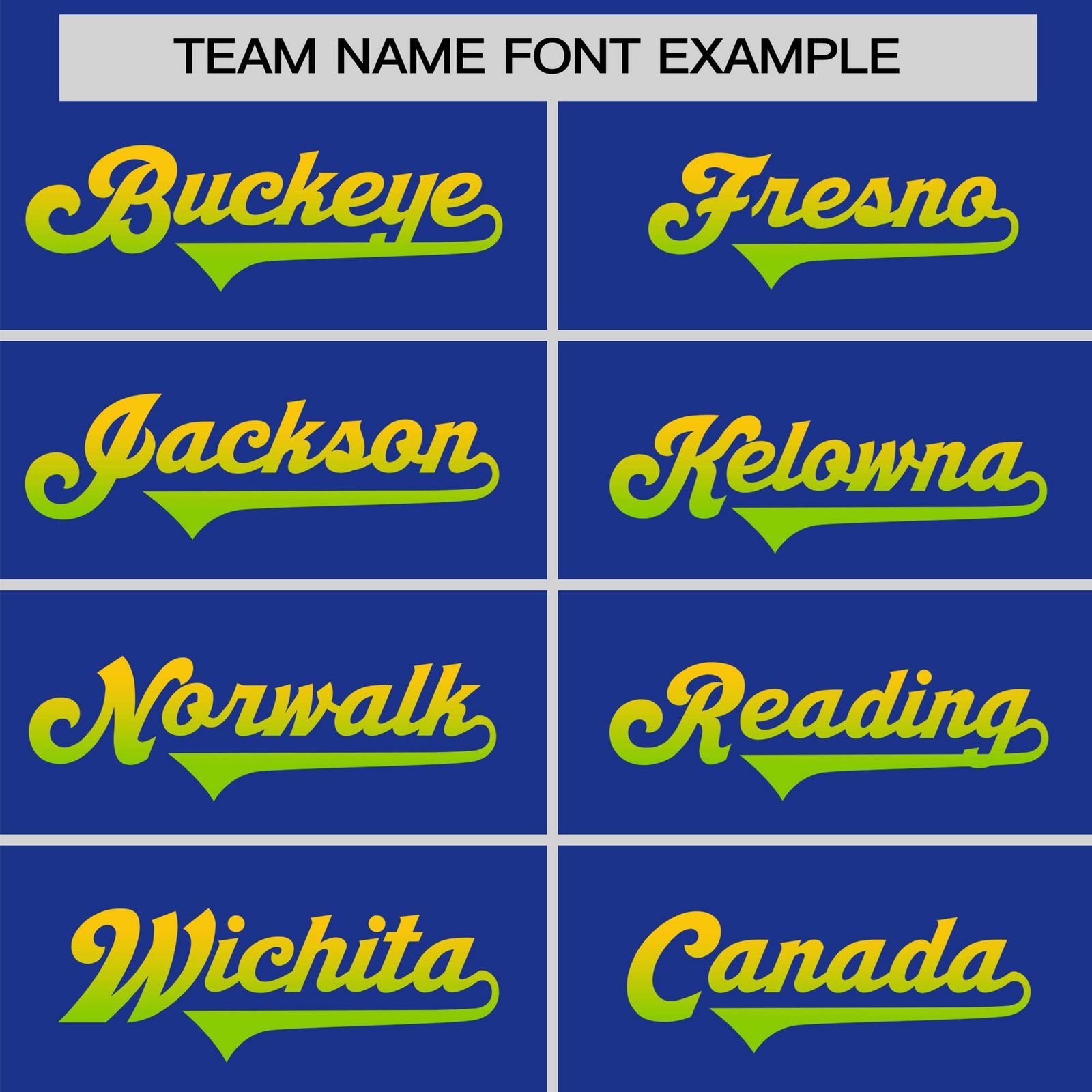 Custom Royal Blue Gold-Neon Green Gradient Fashion Authentic Baseball Jersey