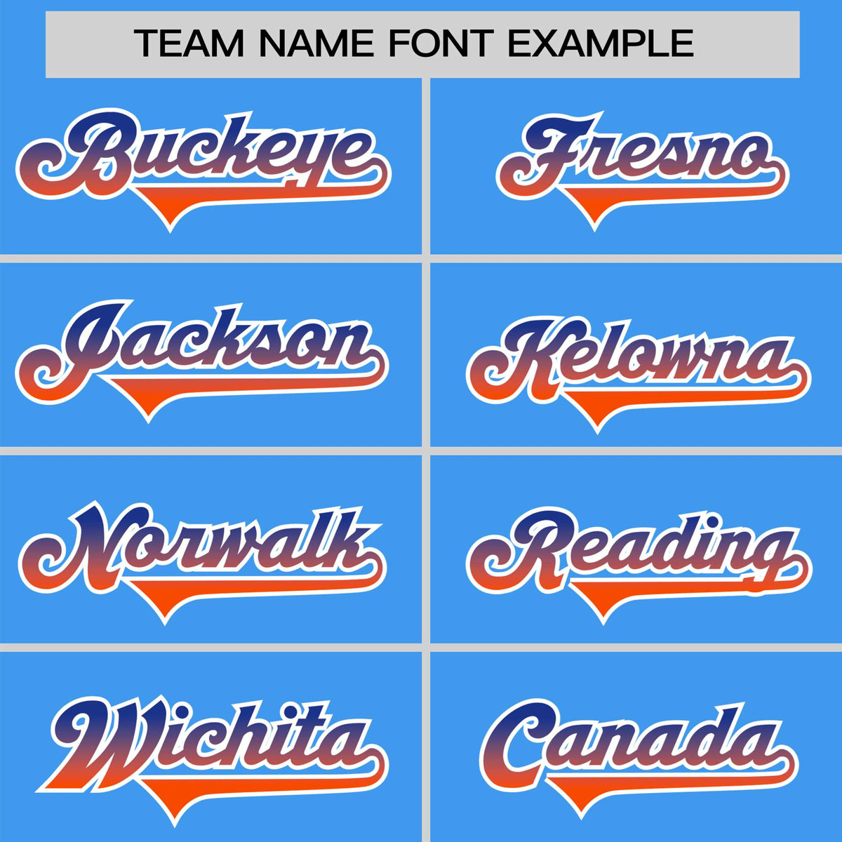 Custom Powder Blue Royal Blue-Orange Gradient Fashion Authentic Baseball Jersey