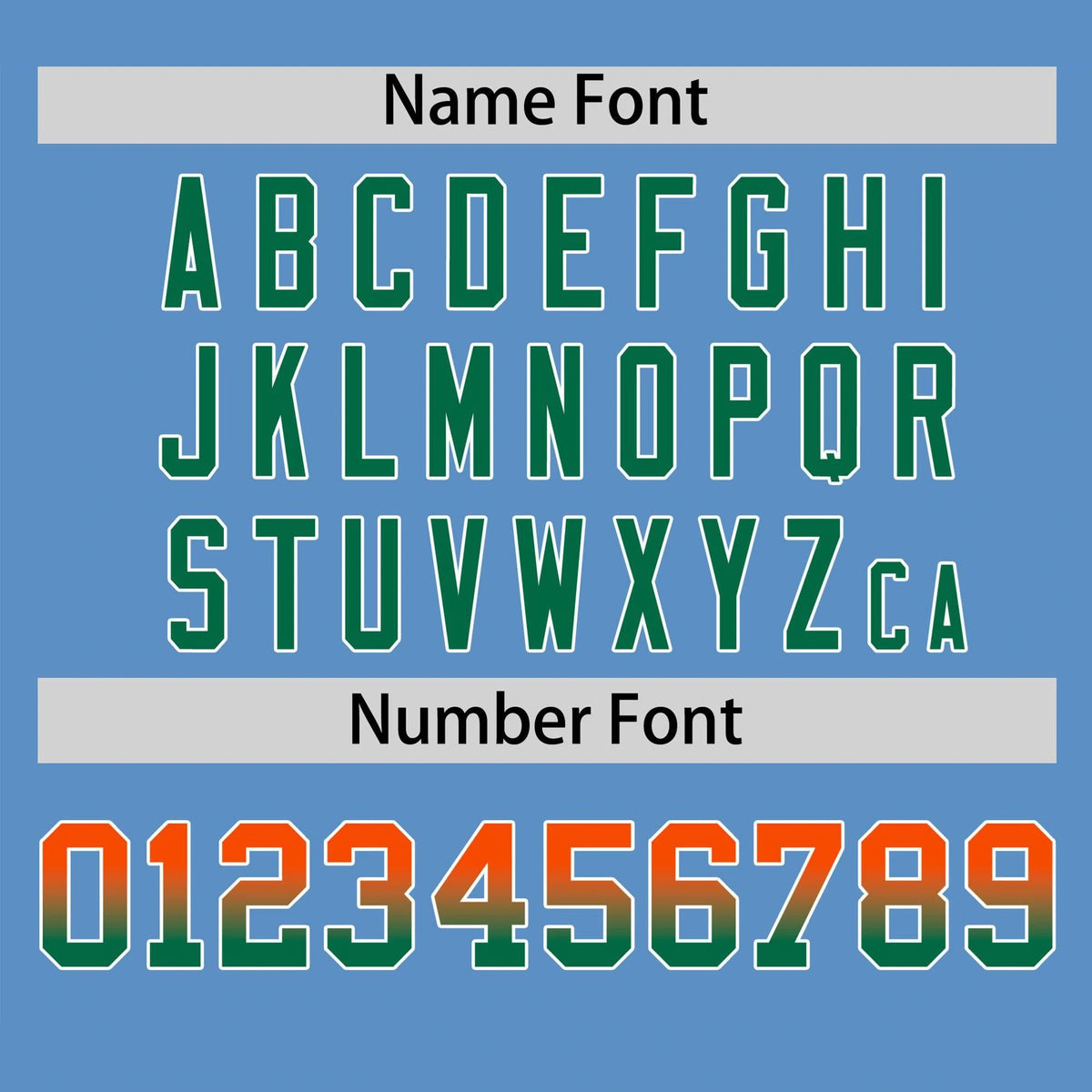 Custom Light Blue Orange-Green Gradient Fashion Authentic Baseball Jersey