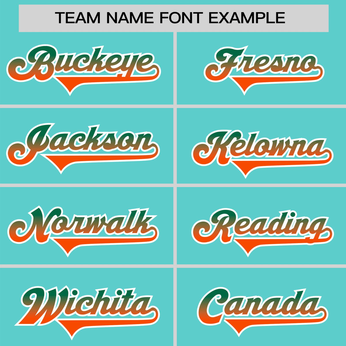 Custom Aqua Green-Orange Gradient Fashion Authentic Baseball Jersey