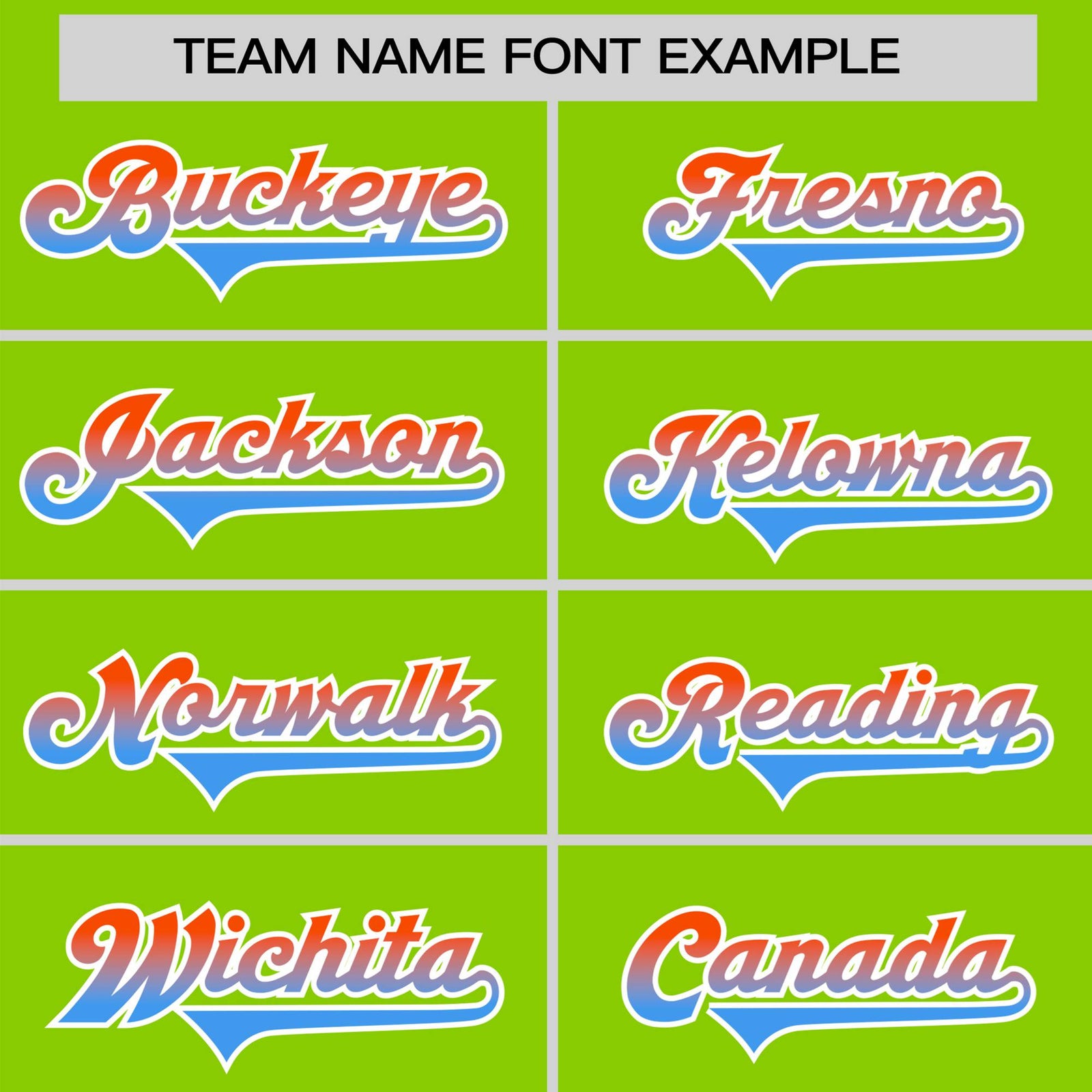 Custom Neon Green Orange-Powder Blue Gradient Fashion Authentic Baseball Jersey