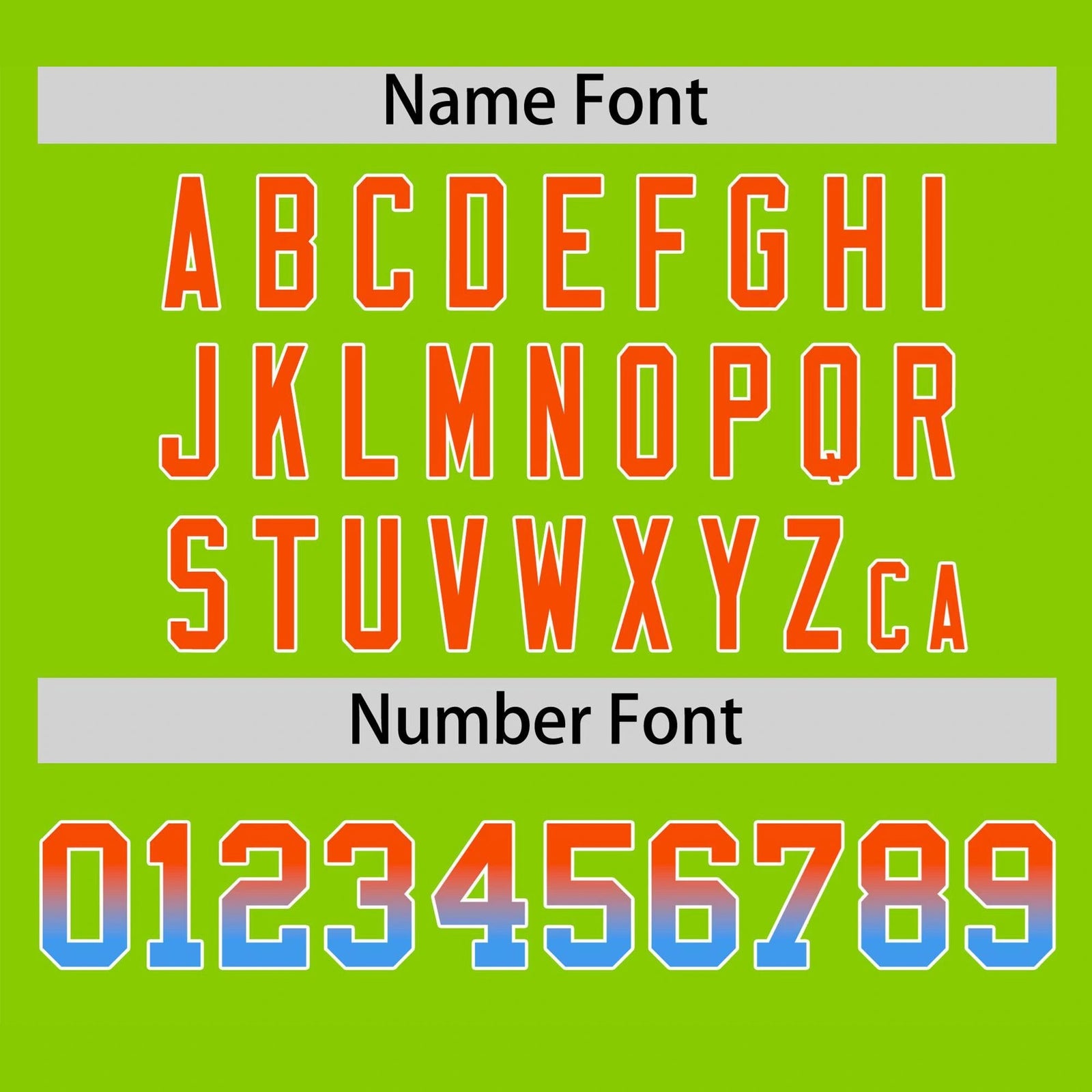 Custom Neon Green Orange-Powder Blue Gradient Fashion Authentic Baseball Jersey