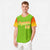 Custom Neon Green Orange-Gold Gradient Fashion Authentic Baseball Jersey