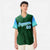 Custom Green Powder Blue-Aqua Gradient Fashion Authentic Baseball Jersey