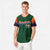 Custom Green Orange-Navy Gradient Fashion Authentic Baseball Jersey