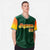 Custom Green Orange-Gold Gradient Fashion Authentic Baseball Jersey