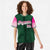 Custom Green Pink-Light Pink Gradient Fashion Authentic Baseball Jersey