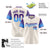 Custom Cream Purple-Powder Blue Gradient Fashion Authentic Baseball Jersey