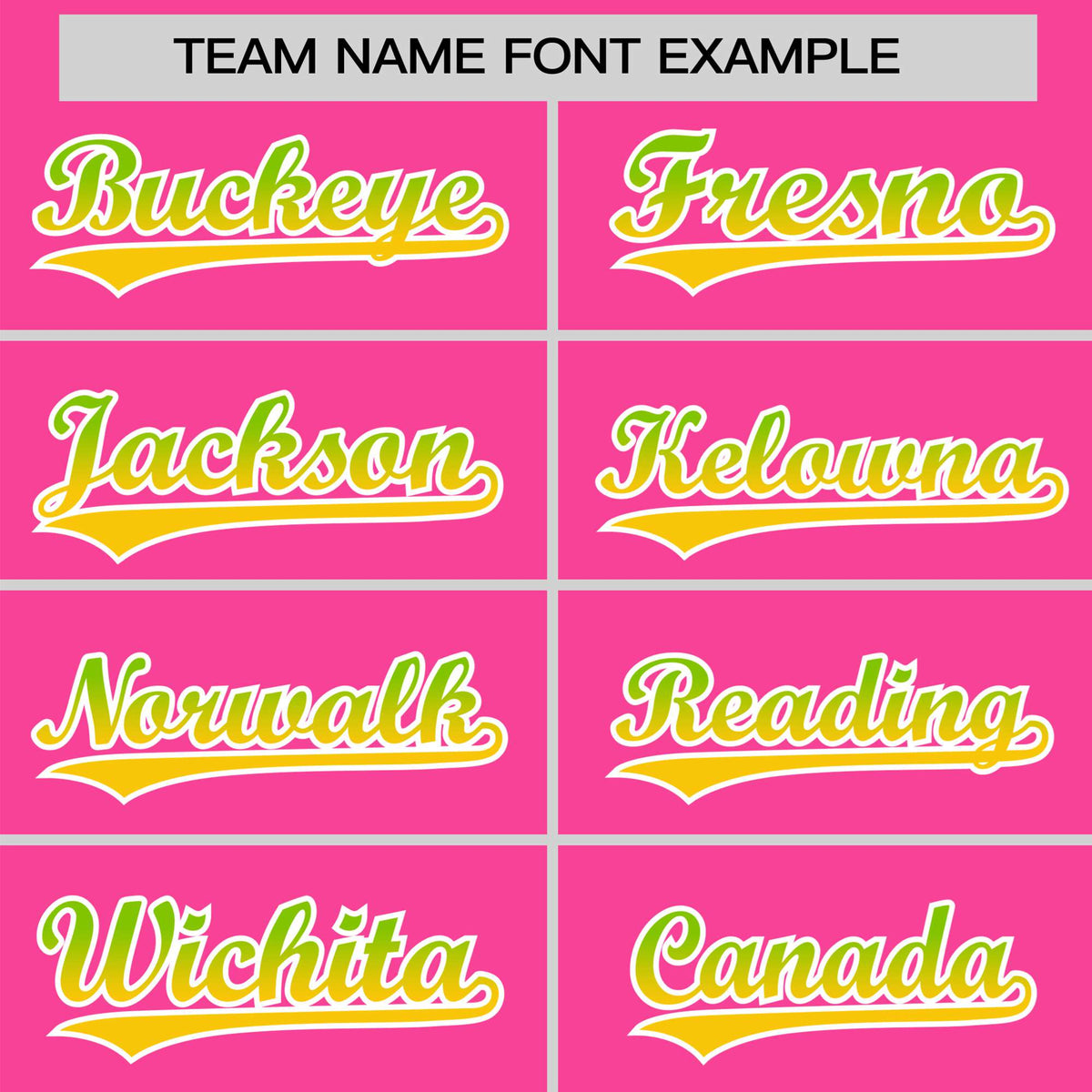 Custom Pink Neon Green-Gold Gradient Fashion Authentic Baseball Jersey