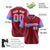 Custom Crimson Pink-Powder Blue Gradient Fashion Authentic Baseball Jersey