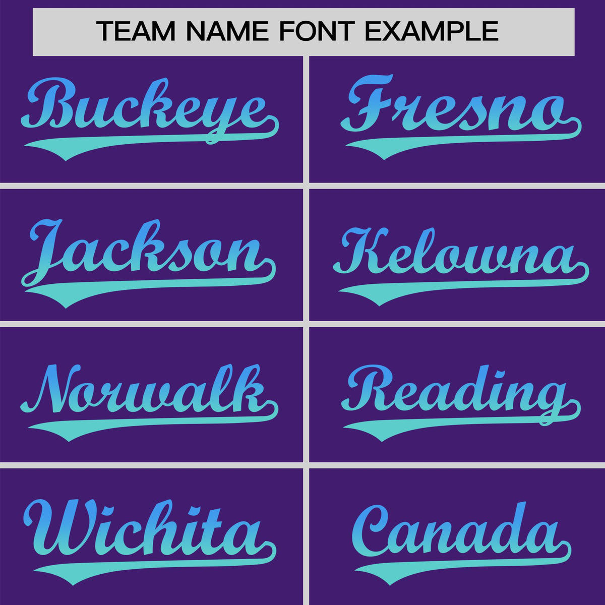 Custom Purple Powder Blue-Aqua Gradient Fashion Authentic Baseball Jersey