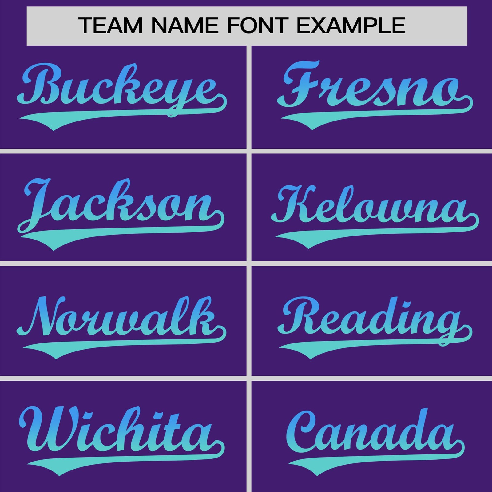 Custom Purple Powder Blue-Aqua Gradient Fashion Authentic Baseball Jersey