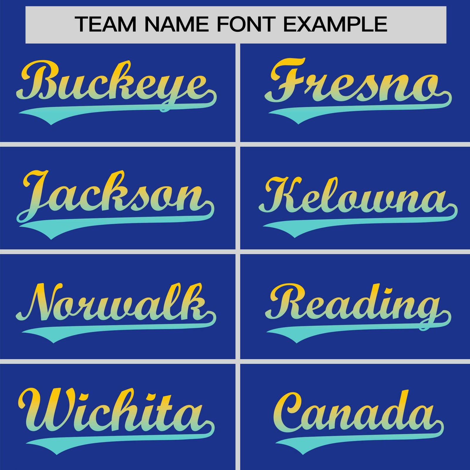 Custom Royal Blue Gold-Aqua Gradient Fashion Authentic Baseball Jersey