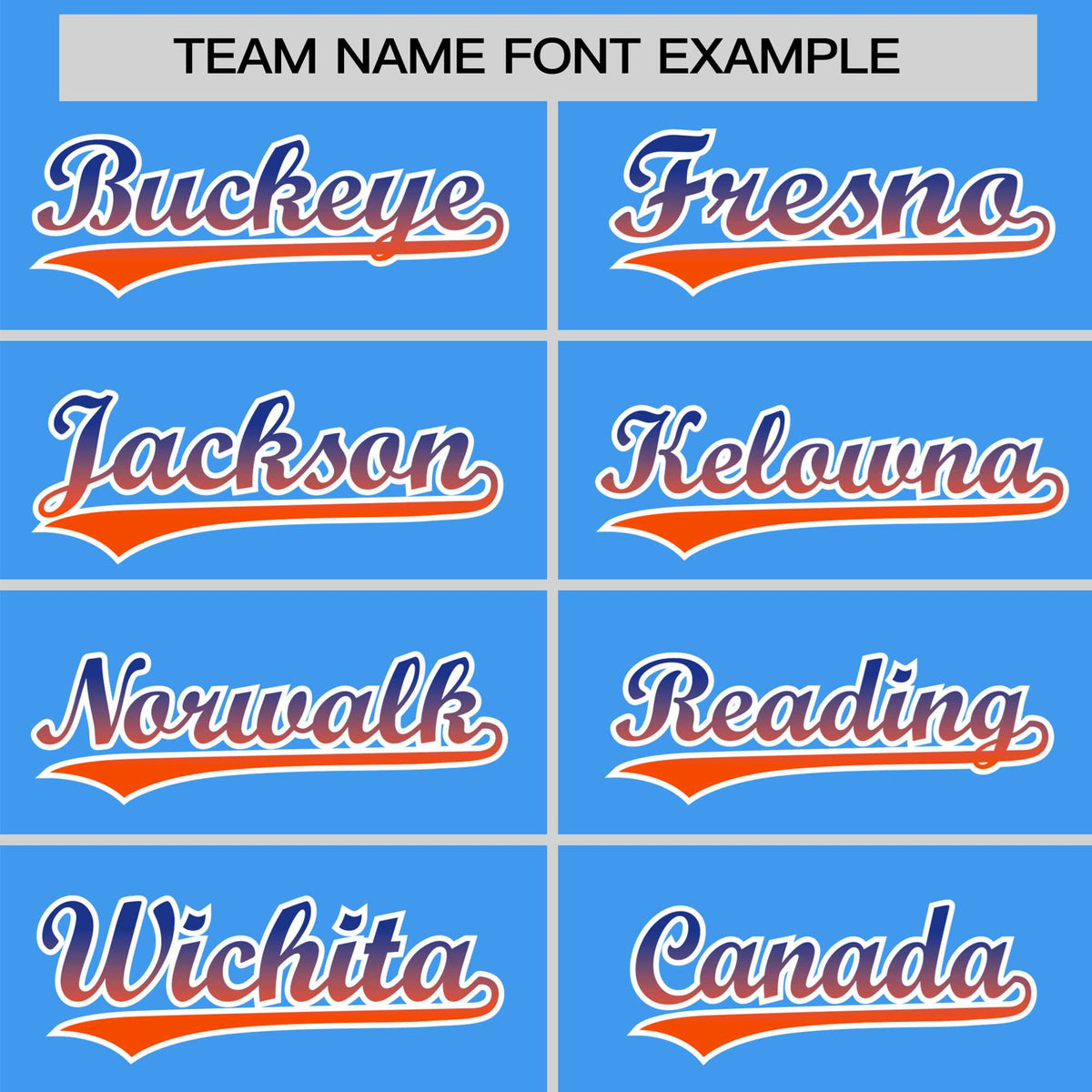 Custom Powder Blue Royal Blue-Orange Gradient Fashion Authentic Baseball Jersey