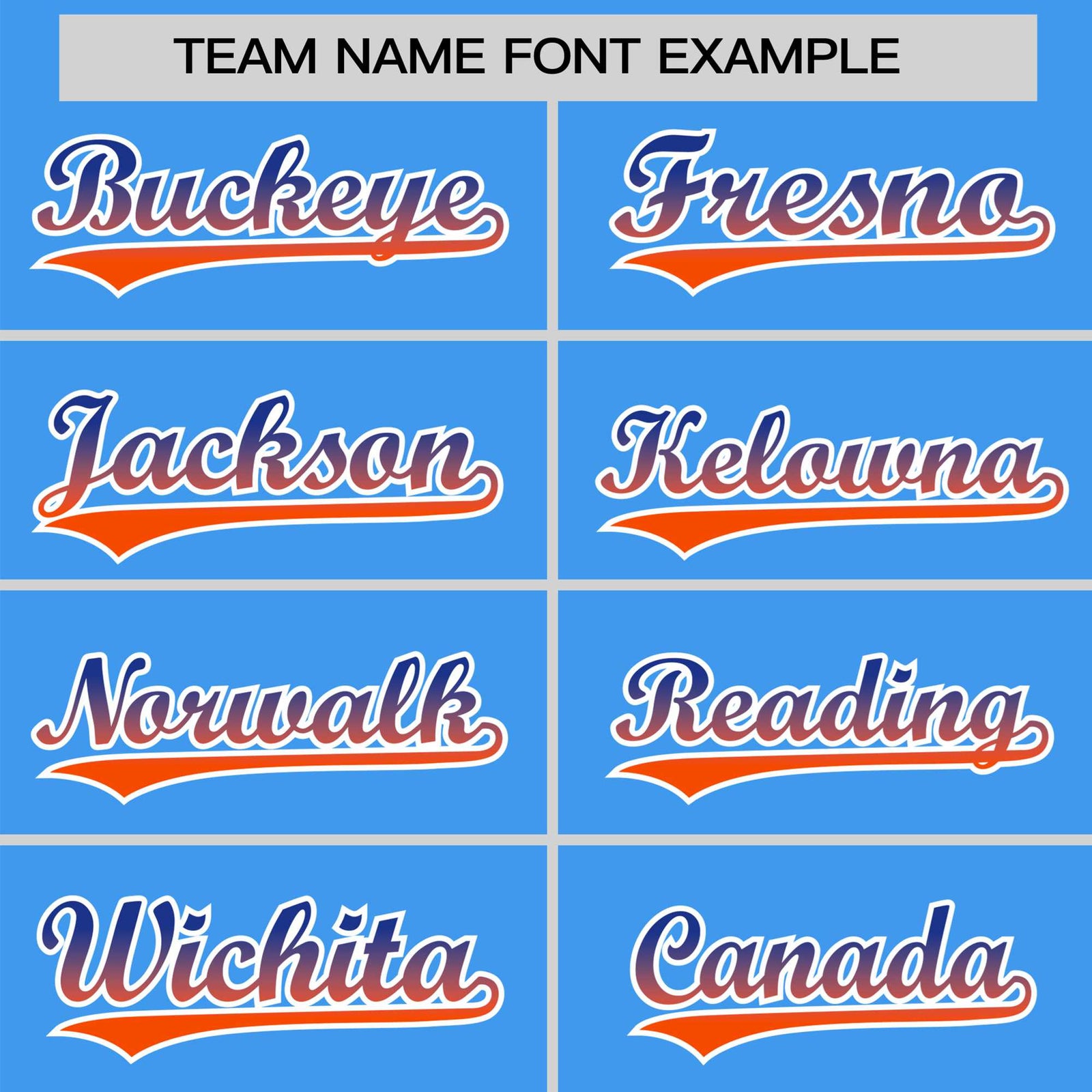 Custom Powder Blue Royal Blue-Orange Gradient Fashion Authentic Baseball Jersey