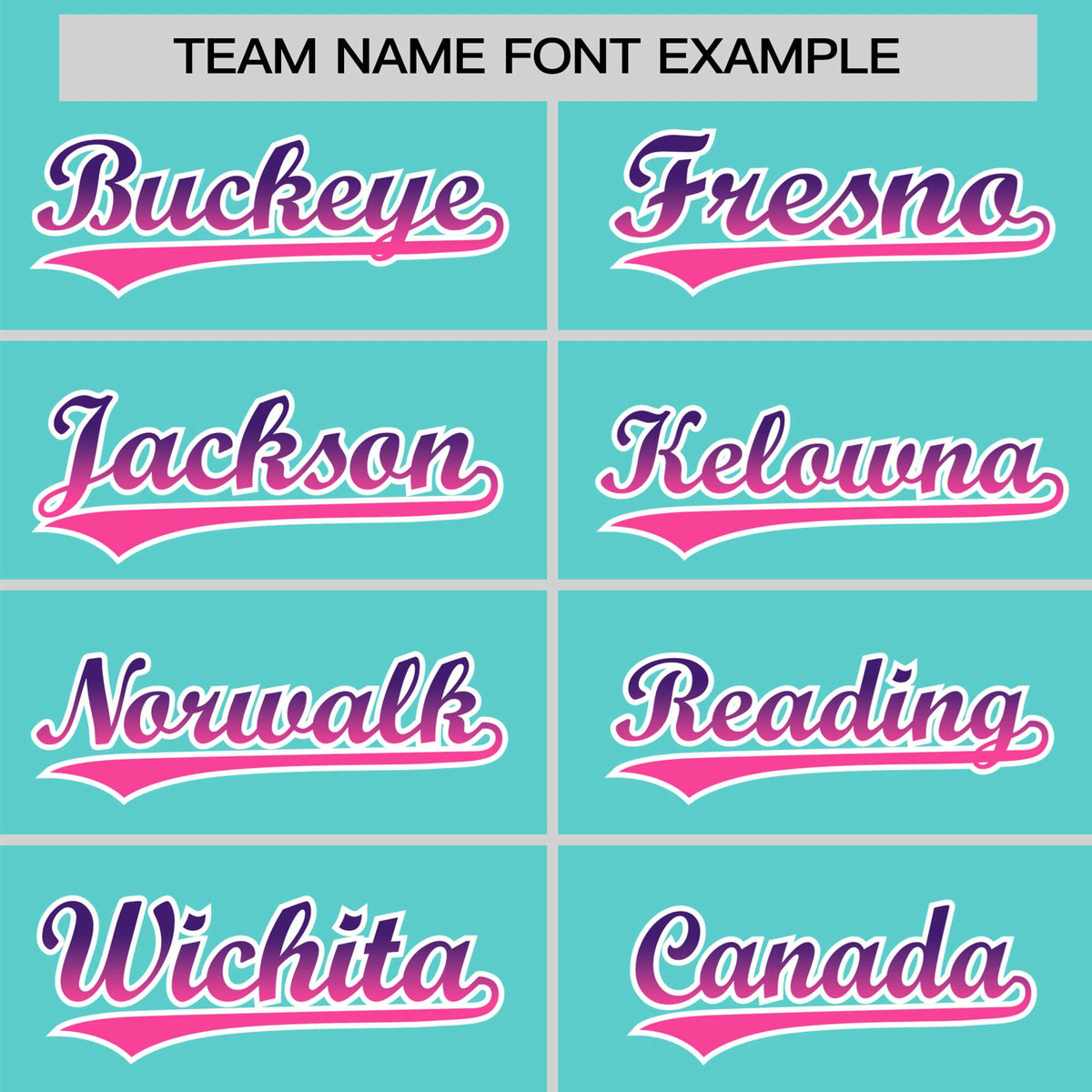 Custom Aqua Purple-Pink Gradient Fashion Authentic Baseball Jersey